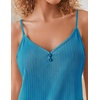 image:imageEkouaer Womens Pajama Sets Sleeveless Pj Set 2 Piece V Neck Adjustable Cami Tops Drawstring Shorts Lingerie SleepwearLake Blue