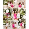 image:imageEkouaer Womens Pajama Sets Sleeveless Pj Set 2 Piece V Neck Adjustable Cami Tops Drawstring Shorts Lingerie SleepwearWhite