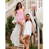 image:imageEkouaer Womens Pajama Sets Sleeveless Pj Set 2 Piece V Neck Adjustable Cami Tops Drawstring Shorts Lingerie SleepwearZcherry