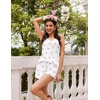 image:imageEkouaer Womens Pajama Sets Sleeveless Pj Set 2 Piece V Neck Adjustable Cami Tops Drawstring Shorts Lingerie SleepwearZcherry