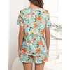 image:imageEkouaer Womens Pajamas Sets Short Sleeve Pjs Two Piece Sleepwear Casual Lounge Sets With PocketsBlue Floral