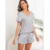 image:imageEkouaer Womens Pajamas Sets Short Sleeve Pjs Two Piece Sleepwear Casual Lounge Sets With PocketsCoffee Cup