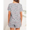 image:imageEkouaer Womens Pajamas Sets Short Sleeve Pjs Two Piece Sleepwear Casual Lounge Sets With PocketsCoffee Cup