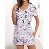 image:imageEkouaer Womens Pajamas Sets Short Sleeve Pjs Two Piece Sleepwear Casual Lounge Sets With PocketsDog