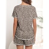 image:imageEkouaer Womens Pajamas Sets Short Sleeve Pjs Two Piece Sleepwear Casual Lounge Sets With PocketsLeopard