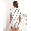 image:imageEkouaer Womens Pajamas Sets Short Sleeve Pjs Two Piece Sleepwear Casual Lounge Sets With PocketsLeopard Bow