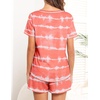 image:imageEkouaer Womens Pajamas Sets Short Sleeve Pjs Two Piece Sleepwear Casual Lounge Sets With PocketsWave