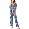 Blue Tie-dye White Stars