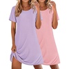 Lilac+dark Pink