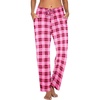Rose Red and Black Plaid