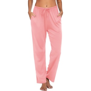 image:imageEkouaer Women Pajama Pants Comfy Pj Bottom with Pockets Stretch Plaid SleepwearIcy Pink