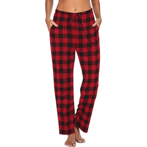 image:imageEkouaer Women Pajama Pants Comfy Pj Bottom with Pockets Stretch Plaid SleepwearPlaid 1
