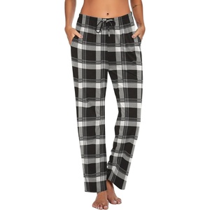 image:imageEkouaer Women Pajama Pants Comfy Pj Bottom with Pockets Stretch Plaid SleepwearPlaid 4