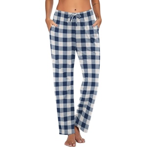 image:imageEkouaer Women Pajama Pants Comfy Pj Bottom with Pockets Stretch Plaid SleepwearPlaid 7