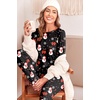 image:imageEkouaer 2 Pack Pajama Sets for WomenLong Sleeve Top With Jogger Pants Lounge Set Sleepwear with PocketsChristmas Snowmanred Deer