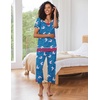 image:imageEkouaer Capri Pajama Sets for Women Short Sleeve Tops Sleepwear Sleep Sets Pjs Sets Soft Two Piece Loungewear SetsBlue Sheep