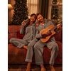 image:imageEkouaer Couple Matching Pajamas 100 Cotton Long Sleeve Sleepwear Button Down Loungewear Pjs Set SXXLBrownb