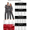 image:imageEkouaer Couple Matching Pajamas 100 Cotton Long Sleeve Sleepwear Button Down Loungewear Pjs Set SXXLDark Grey
