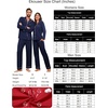 image:imageEkouaer Couple Matching Pajamas 100 Cotton Long Sleeve Sleepwear Button Down Loungewear Pjs Set SXXLNavy