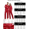 image:imageEkouaer Couple Matching Pajamas 100 Cotton Long Sleeve Sleepwear Button Down Loungewear Pjs Set SXXLRed
