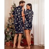 image:imageEkouaer Couple Matching Pajamas Sets Silk Short Sleeve Button Down Sleepwear Satin Pjs Shorts Set Soft Loungewear SXXLXmas Gingerbread