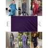image:imageEkouaer Fall Pajamas for Women Set 2 Piece Loose Fit Sleepwear Long Sleeve Sleep Set Pjs Loungewear With PocketMgrey