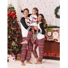 image:imageEkouaer Family Christmas Pajamas Matching Sets Long Sleeve Couple Pjs Holiday Sleepwear Soft Loungewear with PocketsBlack Redsnowman