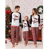 image:imageEkouaer Family Christmas Pajamas Matching Sets Long Sleeve Couple Pjs Holiday Sleepwear Soft Loungewear with PocketsBlack Redsnowman