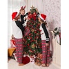 image:imageEkouaer Family Christmas Pajamas Matching Sets Long Sleeve Couple Pjs Holiday Sleepwear Soft Loungewear with PocketsBlack Redsnowman