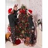 image:imageEkouaer Family Christmas Pajamas Matching Sets Long Sleeve Couple Pjs Holiday Sleepwear Soft Loungewear with PocketsBlacksanta