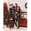 image:imageEkouaer Family Christmas Pajamas Matching Sets Long Sleeve Couple Pjs Holiday Sleepwear Soft Loungewear with PocketsBlacksanta