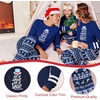 image:imageEkouaer Family Christmas Pajamas Matching Sets Long Sleeve Couple Pjs Holiday Sleepwear Soft Loungewear with PocketsBluechristmas
