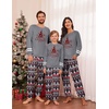 image:imageEkouaer Family Christmas Pajamas Matching Sets Long Sleeve Couple Pjs Holiday Sleepwear Soft Loungewear with PocketsGraychristmas Tree