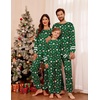 image:imageEkouaer Family Christmas Pajamas Matching Sets Long Sleeve Couple Pjs Holiday Sleepwear Soft Loungewear with PocketsGreenchristmas