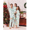 image:imageEkouaer Family Christmas Pajamas Matching Sets Long Sleeve Couple Pjs Holiday Sleepwear Soft Loungewear with PocketsGreenpine Tree