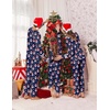 image:imageEkouaer Family Christmas Pajamas Matching Sets Long Sleeve Couple Pjs Holiday Sleepwear Soft Loungewear with PocketsNavysnowman