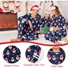 image:imageEkouaer Family Christmas Pajamas Matching Sets Long Sleeve Couple Pjs Holiday Sleepwear Soft Loungewear with PocketsNavysnowman
