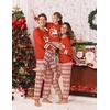 image:imageEkouaer Family Christmas Pajamas Matching Sets Long Sleeve Couple Pjs Holiday Sleepwear Soft Loungewear with PocketsRed Whiteelk