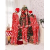 image:imageEkouaer Family Christmas Pajamas Matching Sets Long Sleeve Couple Pjs Holiday Sleepwear Soft Loungewear with PocketsRedelk