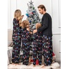 image:imageEkouaer Family Christmas Pajamas Matching Sets Womens Mens Pjs Long Sleeve Sleepwear Holiday Lounge SetsBlackchristmas Lights