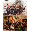 image:imageEkouaer Family Christmas Pajamas Matching Sets Womens Mens Pjs Long Sleeve Sleepwear Holiday Lounge SetsBlackchristmas Lights