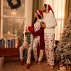 image:imageEkouaer Family Christmas Pajamas Matching Sets Womens Mens Pjs Long Sleeve Sleepwear Holiday Lounge SetsChristmas Elements