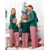 image:imageEkouaer Family Christmas Pajamas Matching Sets Womens Mens Pjs Long Sleeve Sleepwear Holiday Lounge SetsGreendean Santa