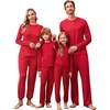 image:imageEkouaer Family Christmas Pajamas Matching Sets Womens Mens Pjs Long Sleeve Sleepwear Holiday Lounge SetsRed