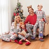 image:imageEkouaer Family Christmas Pajamas Matching Sets Womens Mens Pjs Long Sleeve Sleepwear Holiday Lounge SetsRed Elk