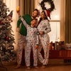 image:imageEkouaer Family Christmas Pajamas Matching Sets Womens Mens Pjs Long Sleeve Sleepwear Holiday Lounge SetsWhite Christmas Tree