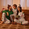 image:imageEkouaer Family Christmas Pajamas Matching Sets Womens Mens Pjs Long Sleeve Sleepwear Holiday Lounge SetsWhite Christmas Tree
