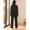 image:imageEkouaer Lounge Sets for Women 2 Piece Outfits 2024 Long Sleeve Top with Pants Sweatsuit Tracksuit SXXLBlack