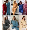 image:imageEkouaer Lounge Sets for Women 2 Piece Outfits 2024 Long Sleeve Top with Pants Sweatsuit Tracksuit SXXLDark Grey