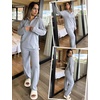 image:imageEkouaer Lounge Sets for Women 2 Piece Outfits 2024 Long Sleeve Top with Pants Sweatsuit Tracksuit SXXLLight Grey